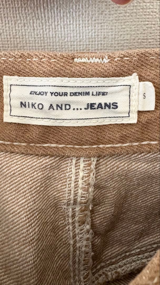 値下げ！niko and... JEANS ペインターパンツ ブラウン S — image 3