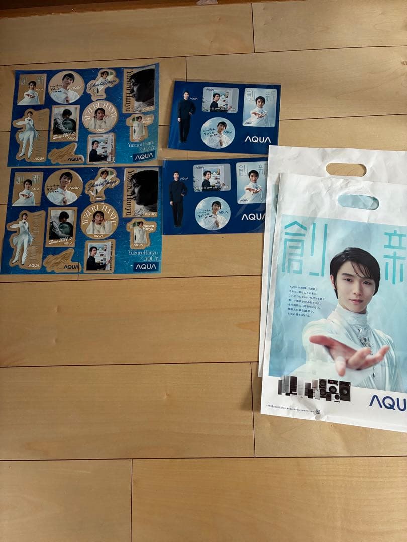 羽生結弦 さん　AQUA ステッカー ショッパー — image 4