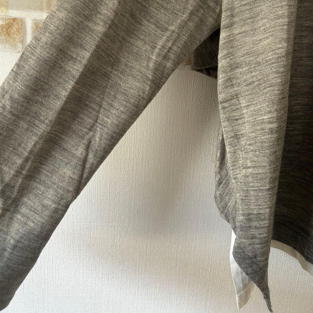 レディース トップス カットソー グレー 長袖 Tシャツ Lサイズ — image 3