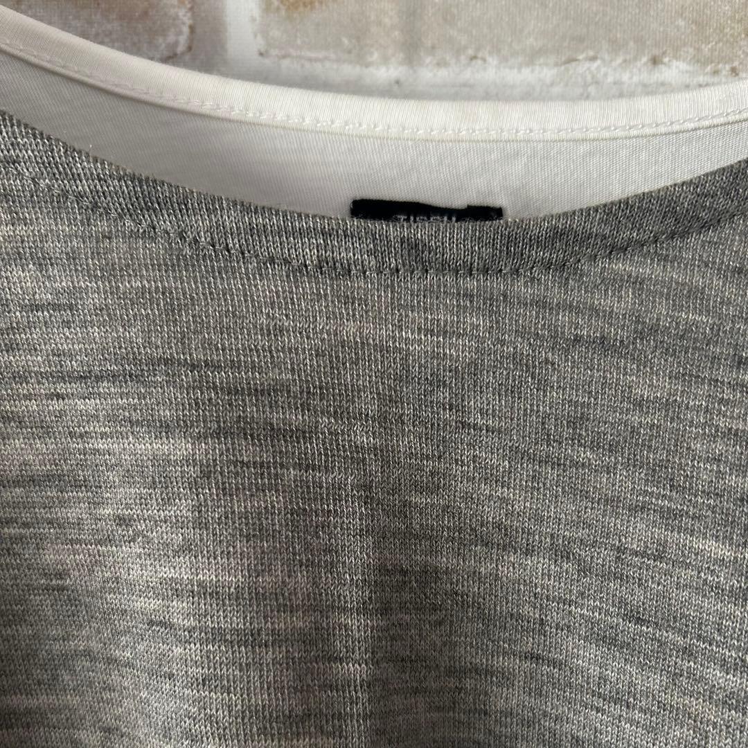 レディース トップス カットソー グレー 長袖 Tシャツ Lサイズ — image 4