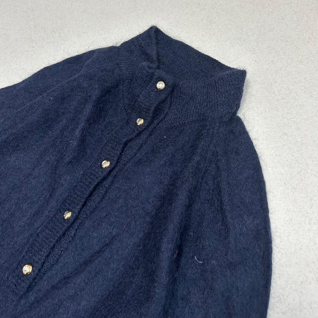 ネイビー ハイネックシャツ 長袖 — image 5