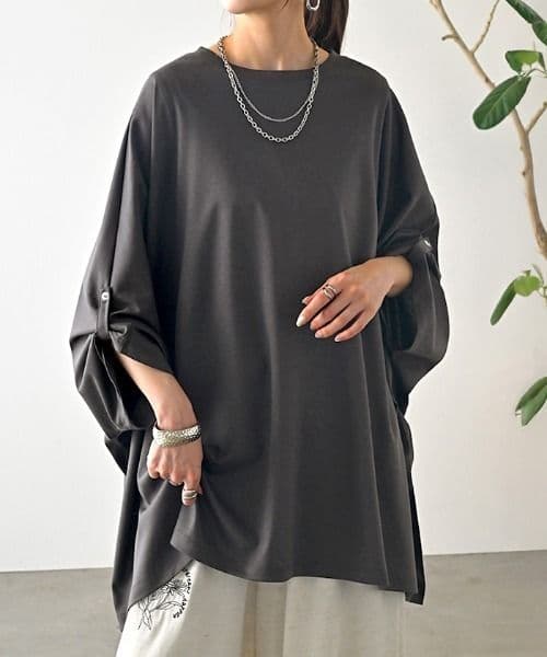 HUG.U 接触冷感 上質ドルマンTシャツ — image 2
