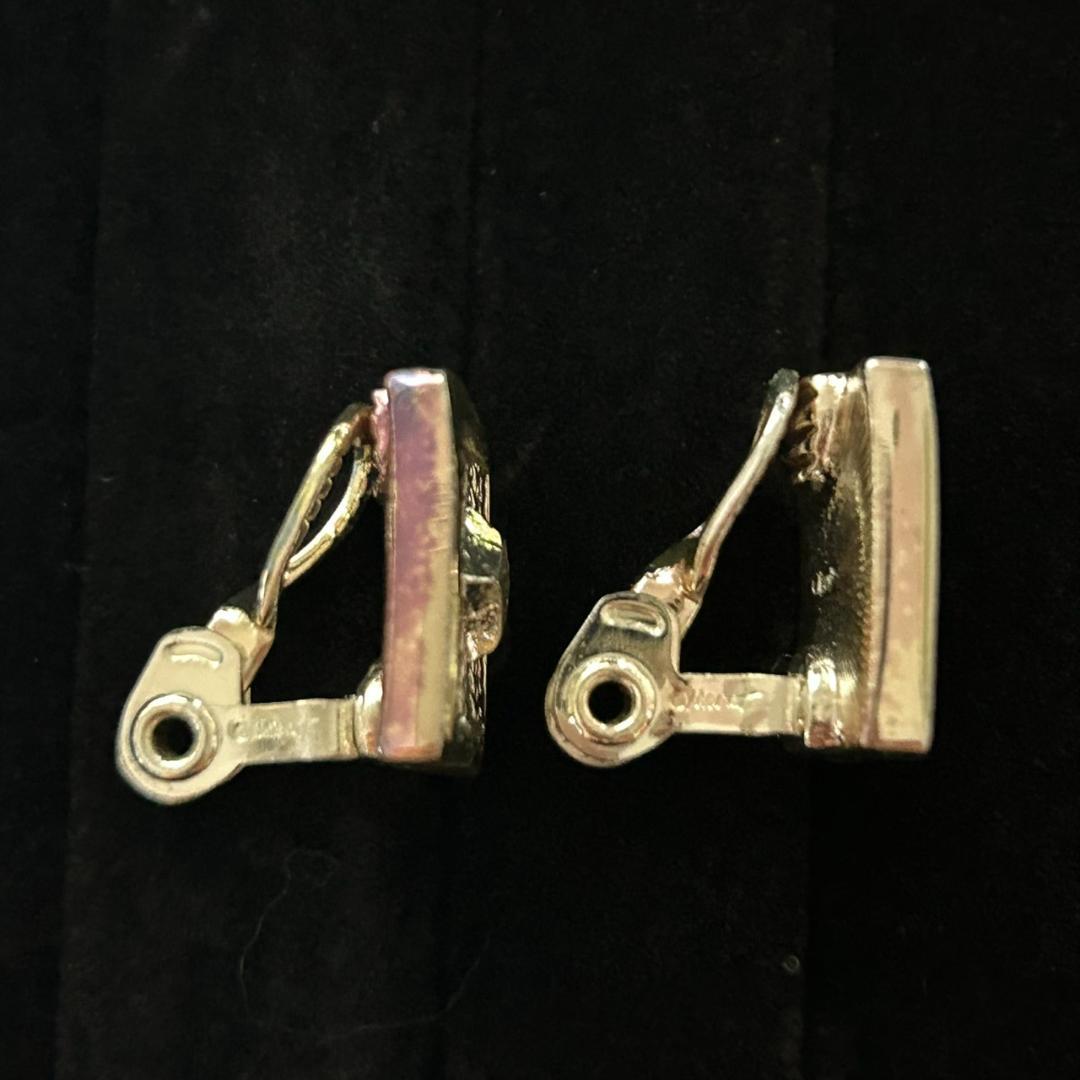 【良品】MONET モネ イヤリング シルバーカラー スクエア26062602 — image 4