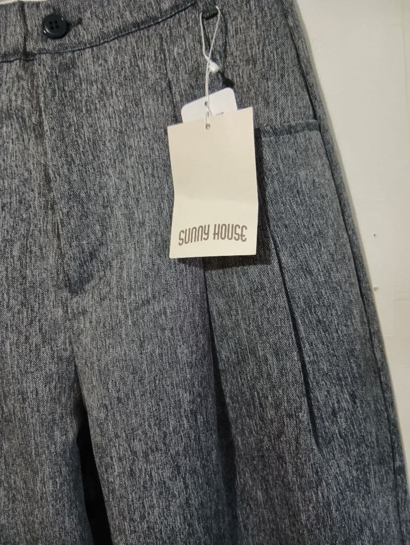 SUNNY HOUSE ワイドパンツ グレー Lサイズ未使用 — image 4