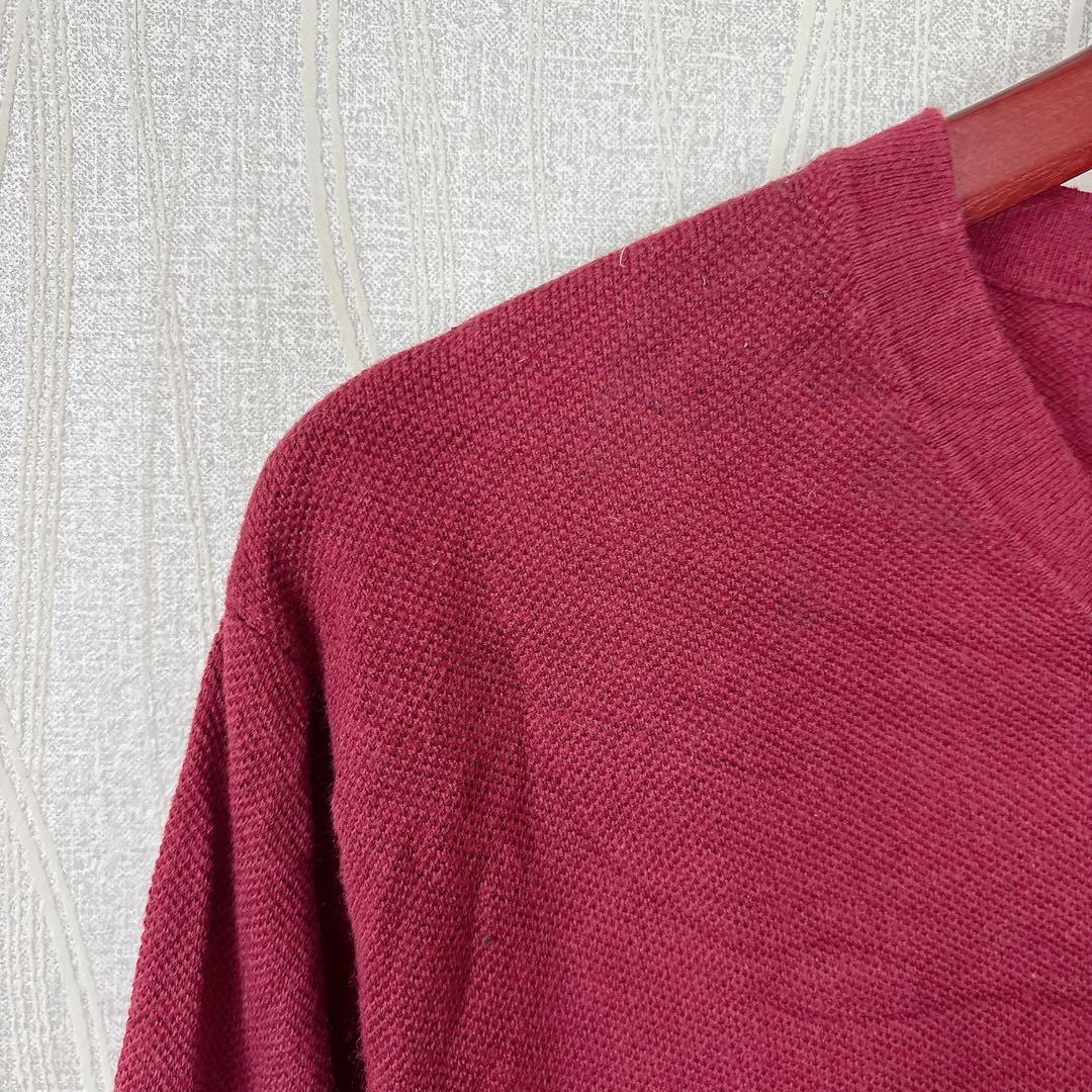 ジェイクルー【L】クルーネック 無地 赤紫 コットン カシミヤ 長袖 上品 — image 4