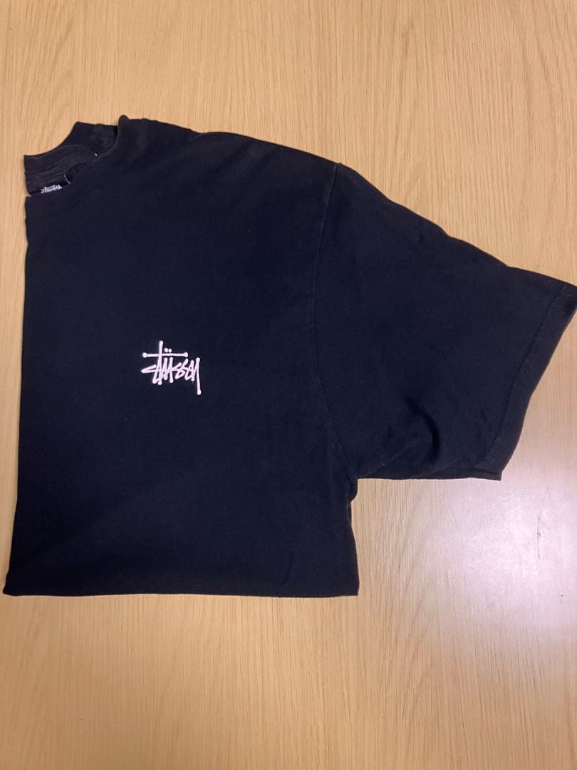 STUSSY 半袖 Tシャツ ブラック 黒 ワンポイント ロゴ コットン — image 3