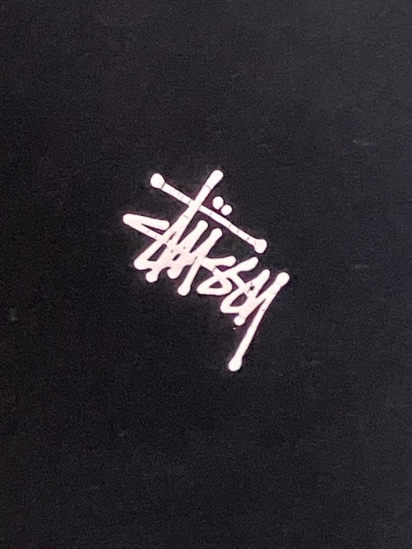 STUSSY 半袖 Tシャツ ブラック 黒 ワンポイント ロゴ コットン — image 4