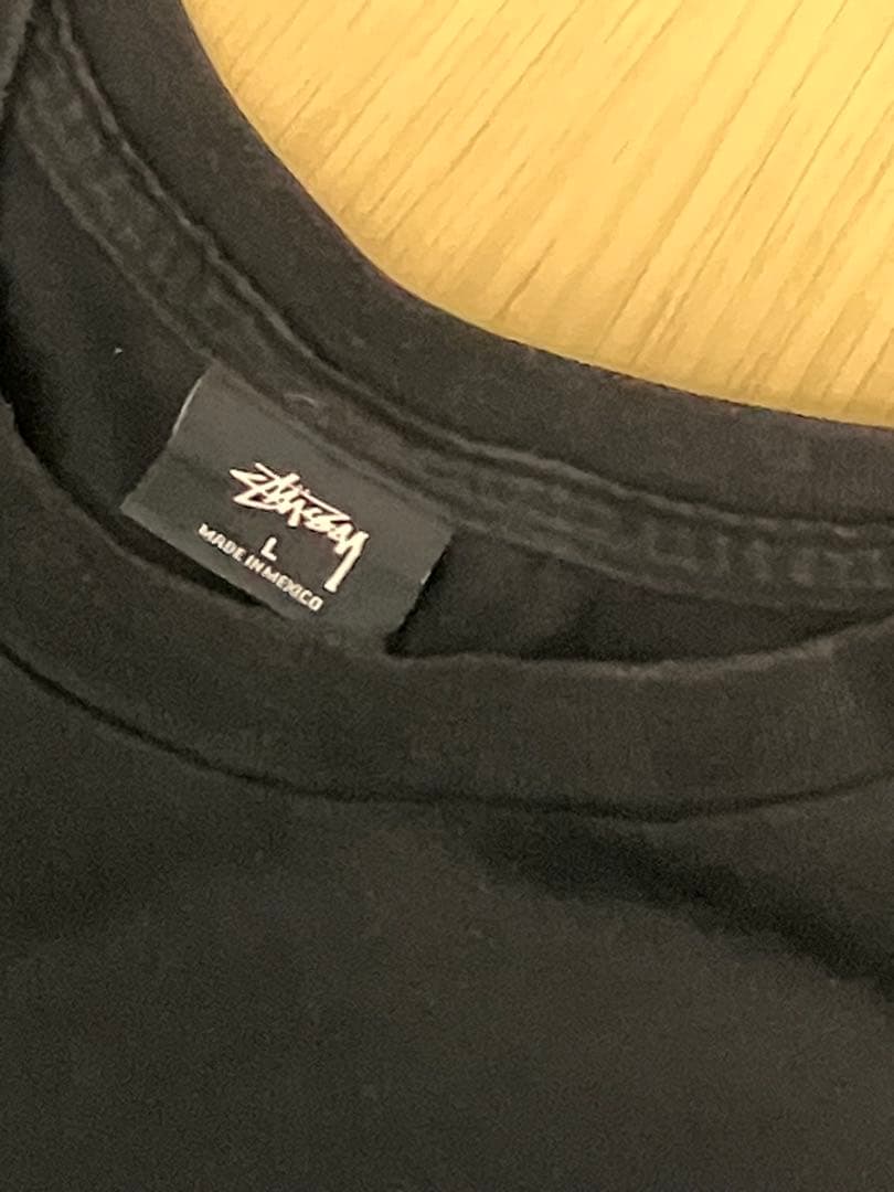 STUSSY 半袖 Tシャツ ブラック 黒 ワンポイント ロゴ コットン — image 5