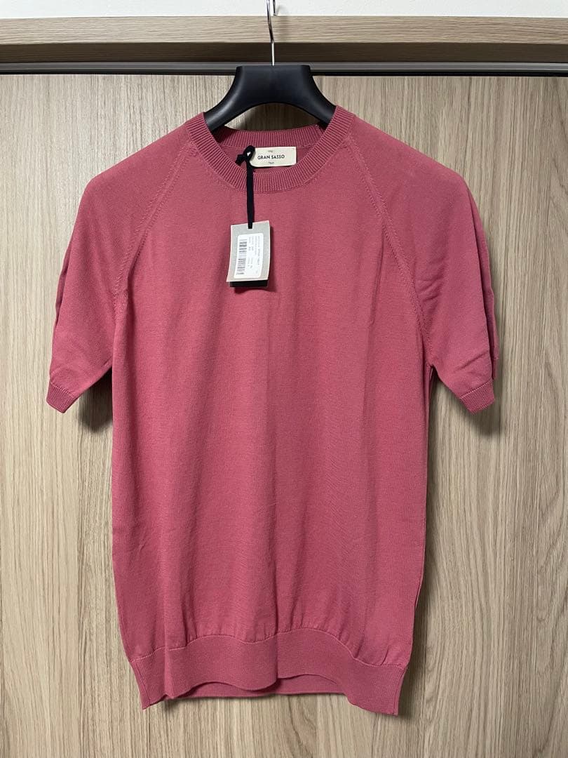 未使用品　GRANSASSO　クルーネックニット　オーガニックコットンサイズ50 — image 2