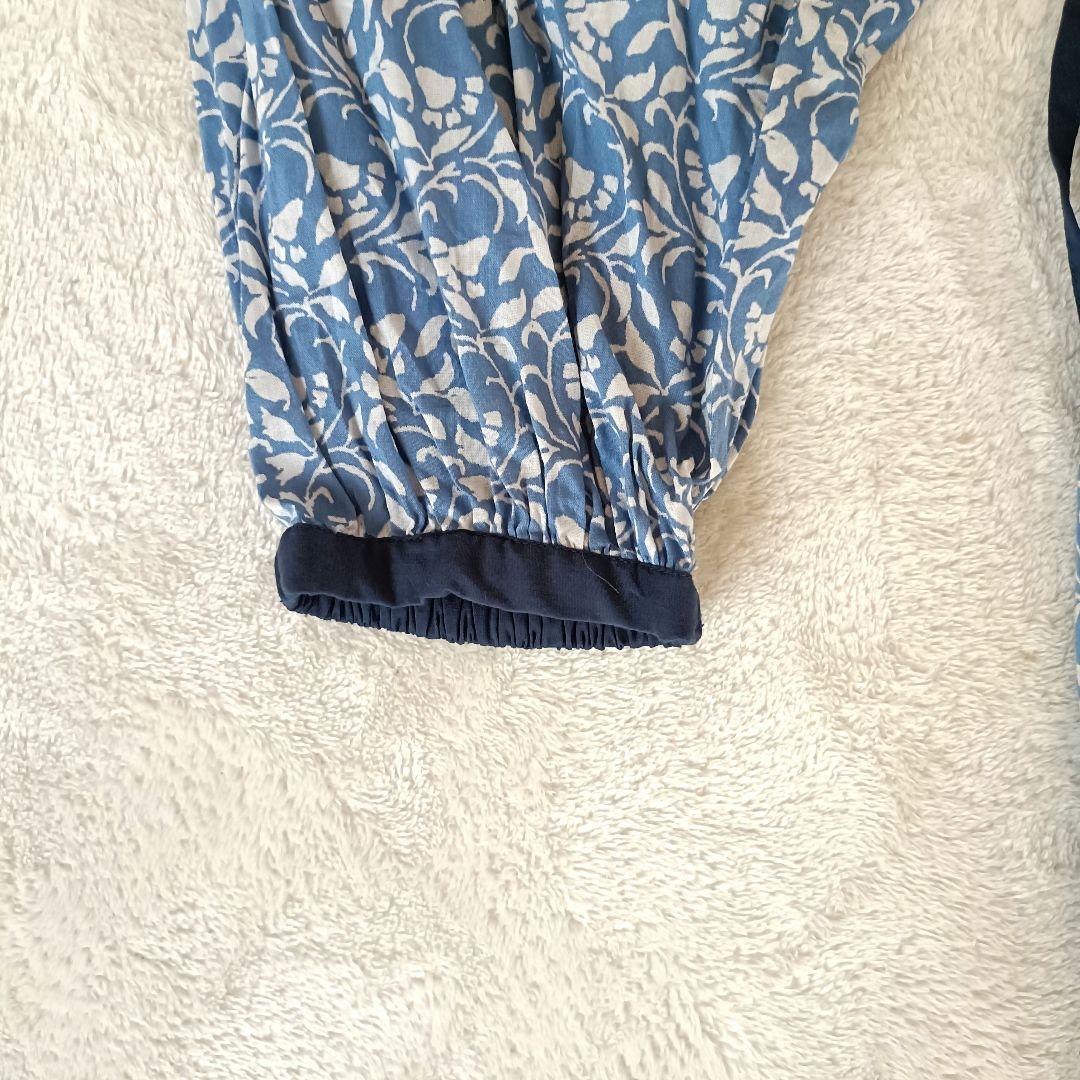 CRAFT STANDARD BOUTIQUE 花柄長袖ロングワンピース ブルー — image 5
