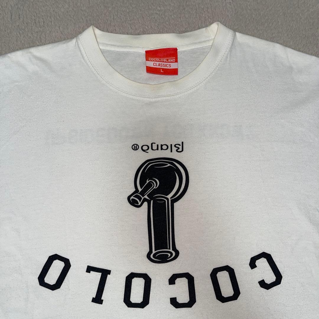 ココロブランド Tシャツ L ホワイト 反転ロゴ COCOLO BLAND — image 2