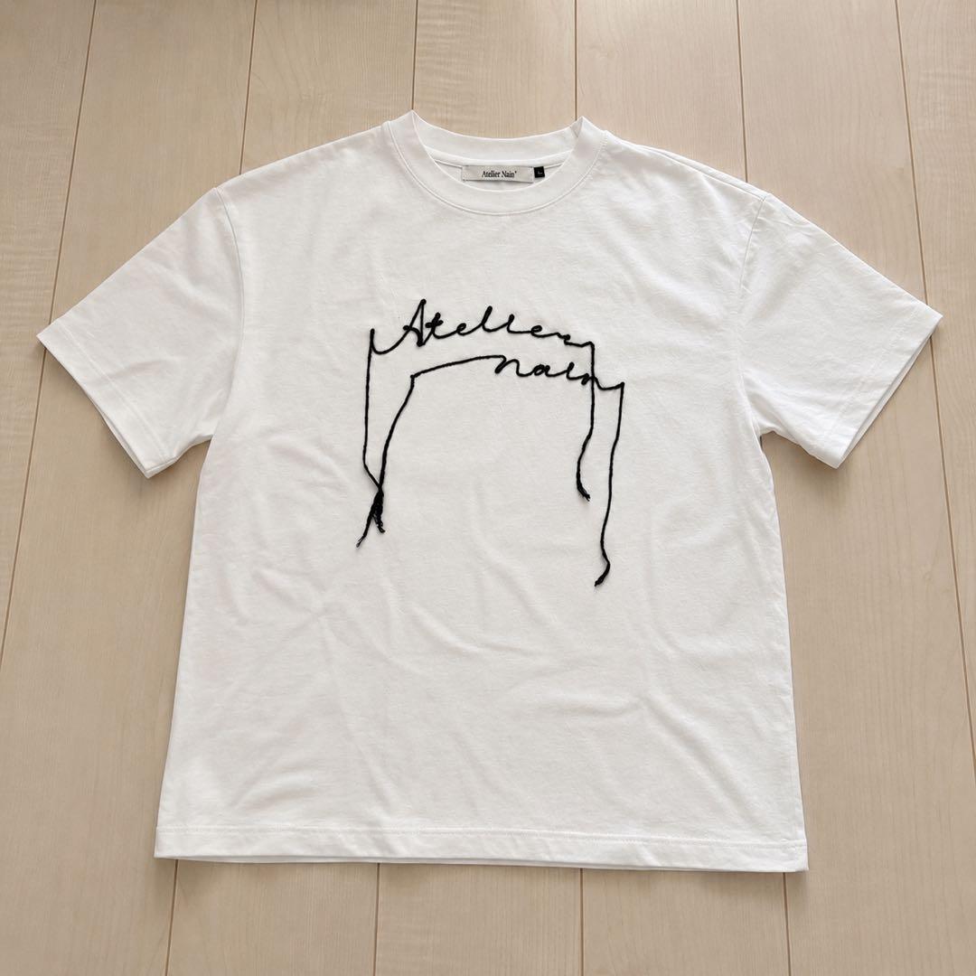 アトリエナイン　LOOP CHAIN POINT TEE ホワイト — image 4