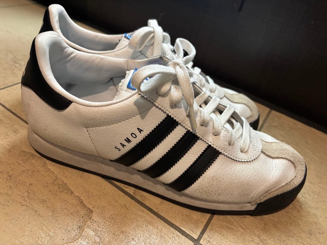 adidas SAMOA スニーカー ホワイト ブラック — image 2