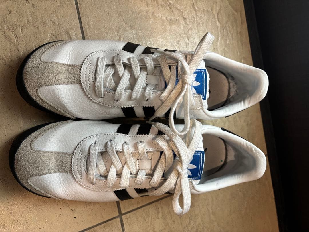 adidas SAMOA スニーカー ホワイト ブラック — image 3