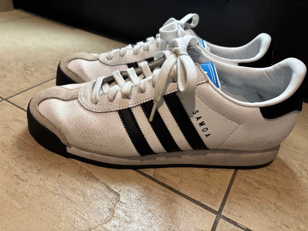 adidas SAMOA スニーカー ホワイト ブラック — image 4