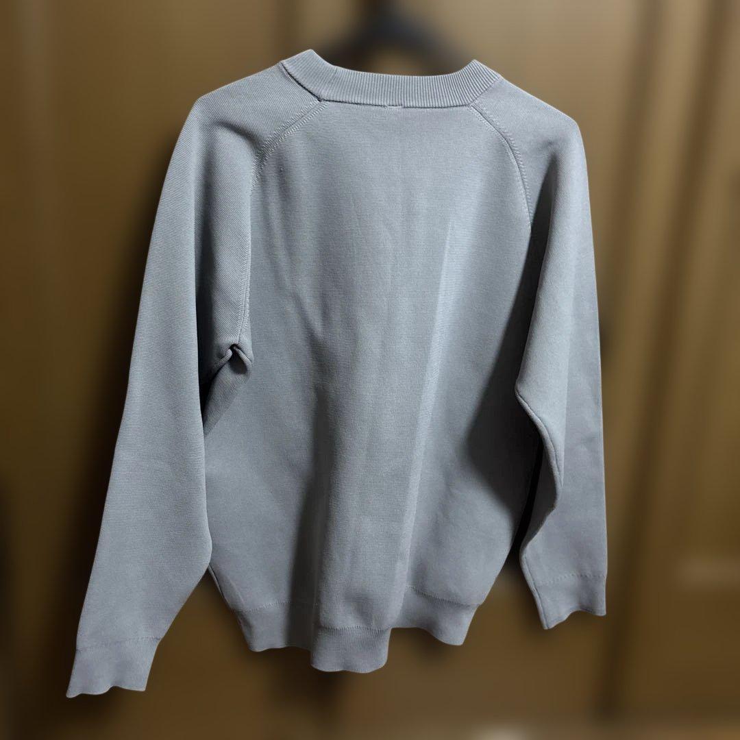 クルーネック ニット セーター ライトグレー — image 2