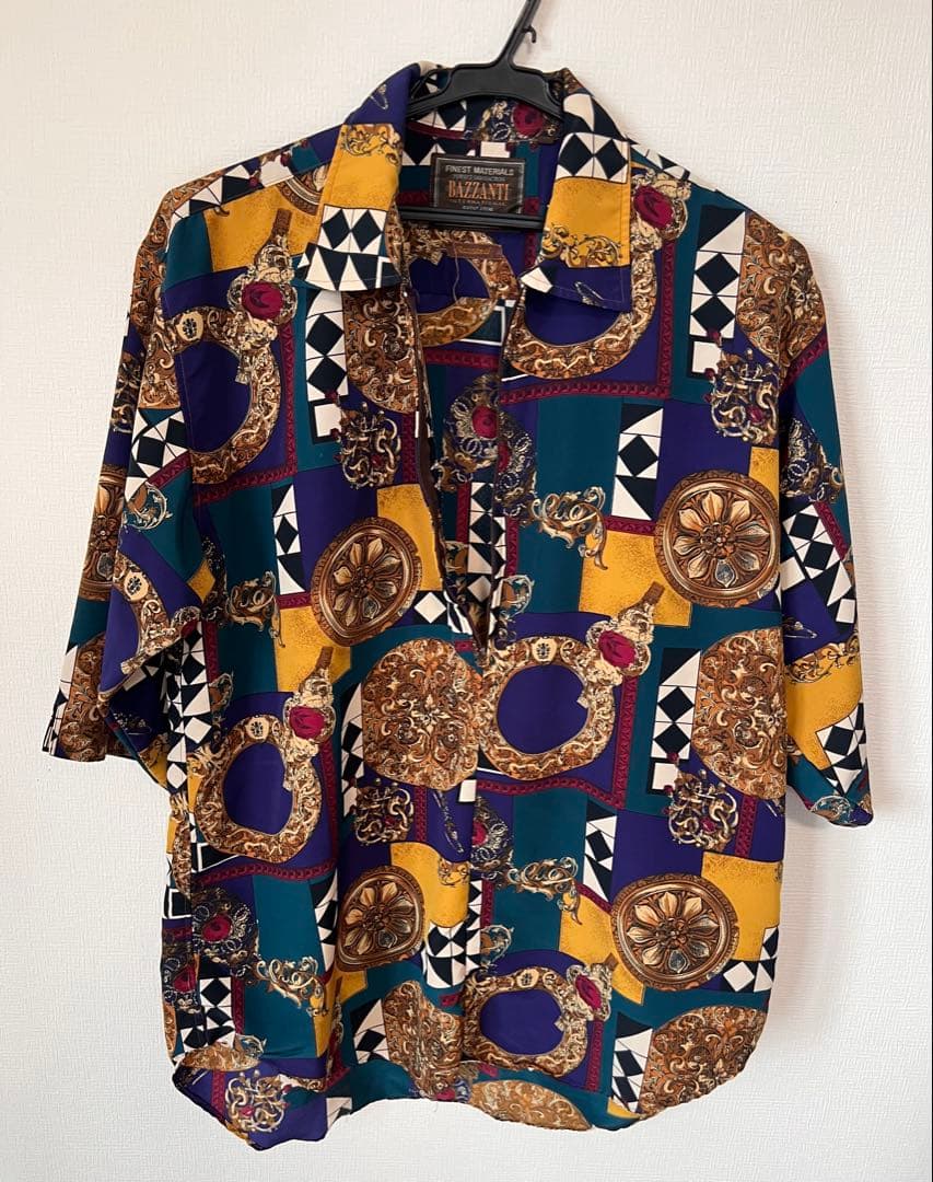 BAZZANTI 総柄 ジップアップ シャツ — image 3