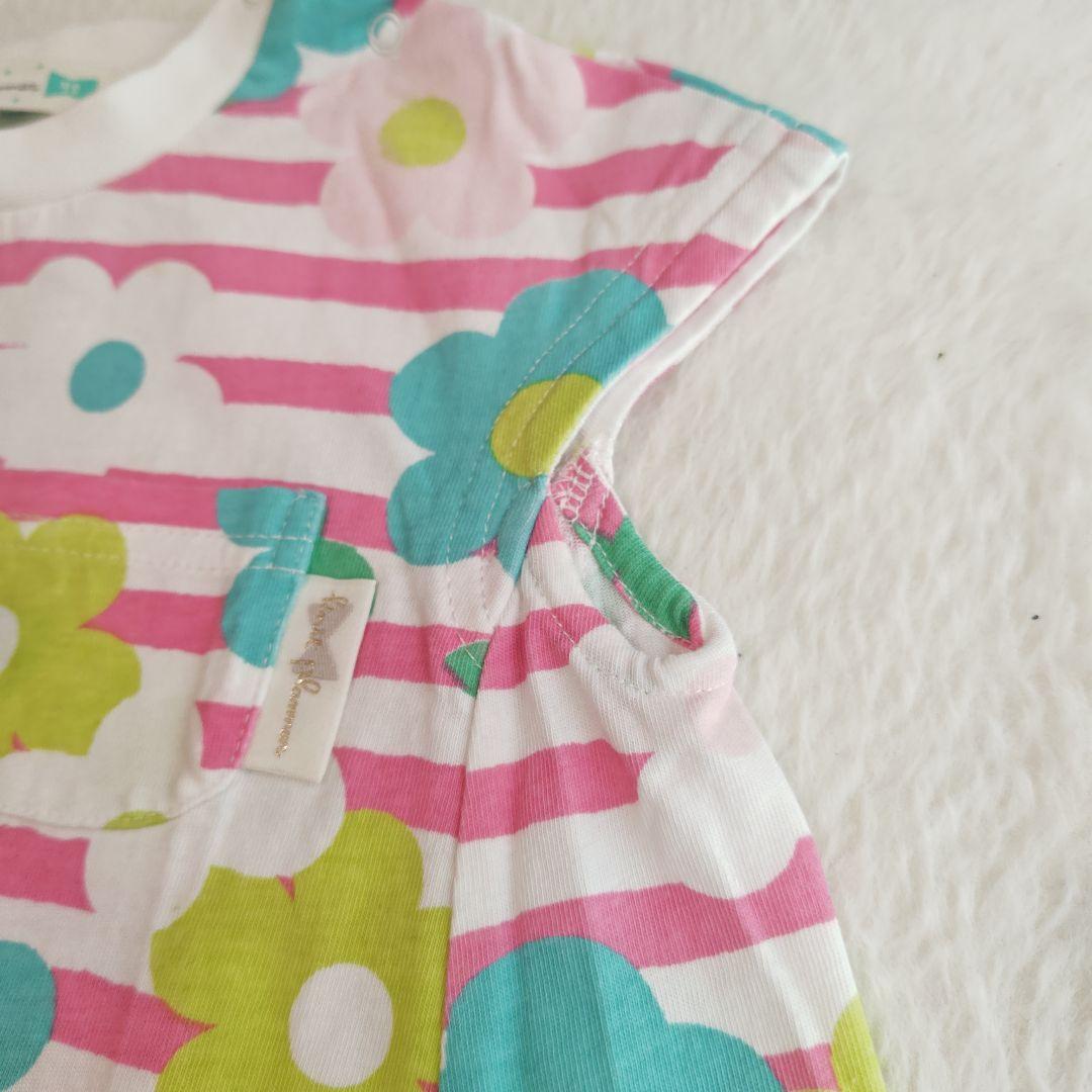 knitplanner　ニットプランナー 半袖ワンピース　花柄　90 — image 4