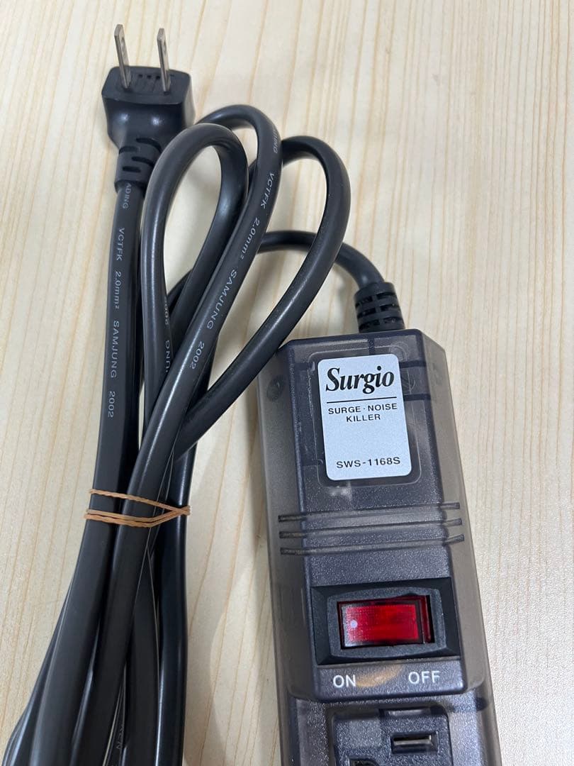 Surgio SWS-1168S 電源タップ 延長コードマルチタップ-6 — image 2
