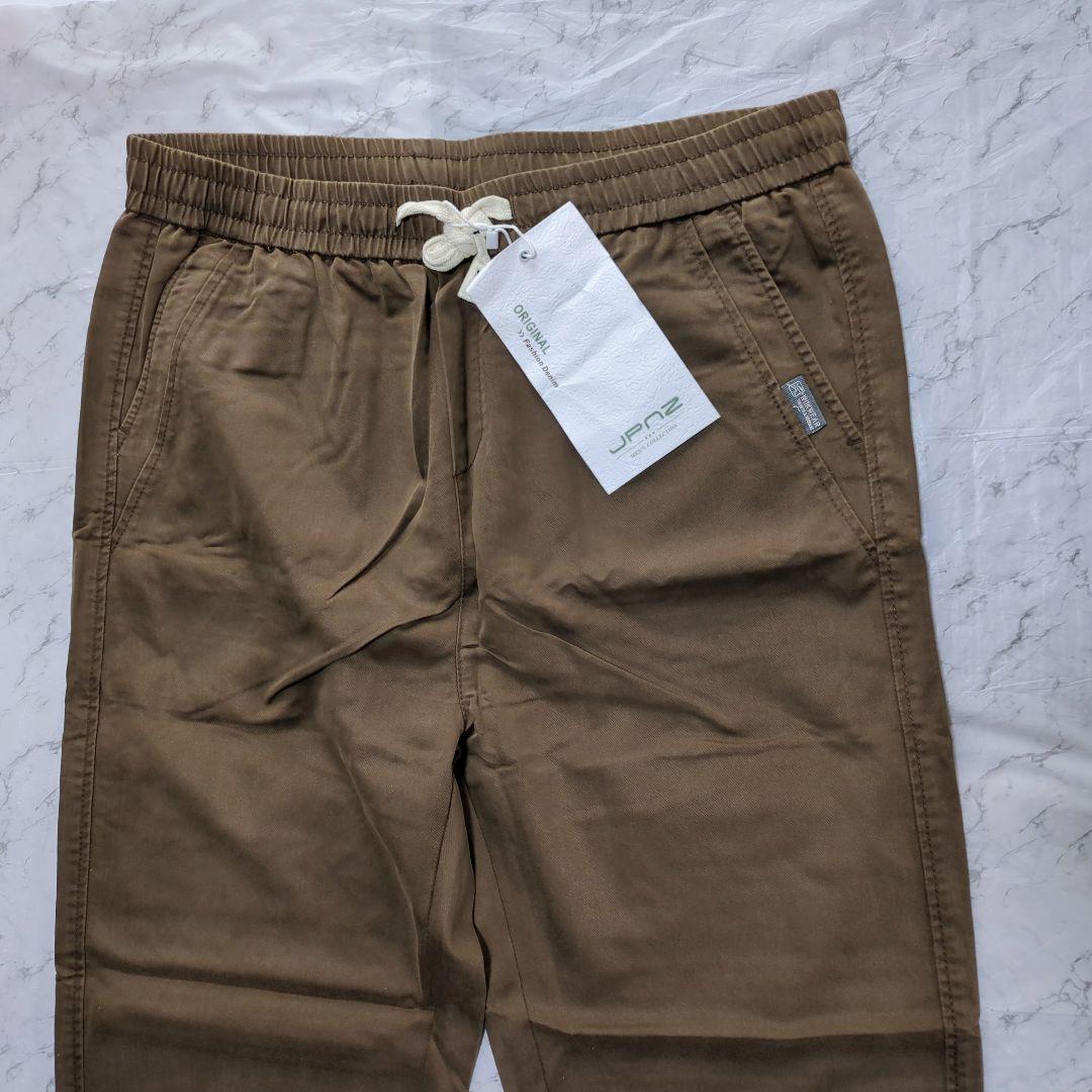 メンズ イージーパンツ コーヒー色 4XL 新品 — image 2