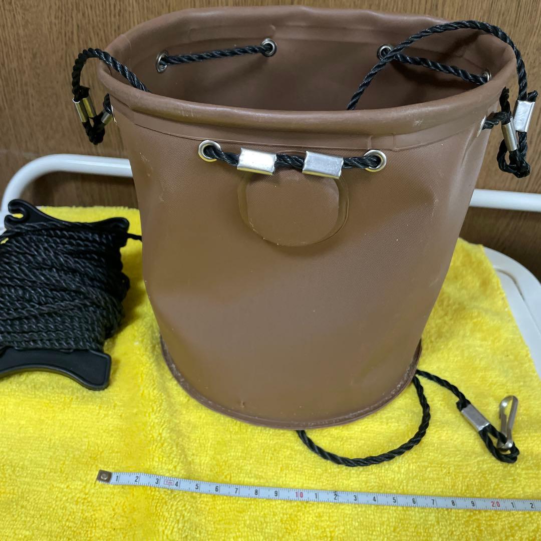ウェーブギア サビキバケツ 携帯 ロープ付水汲みバケツ バッカン つり具 — image 4