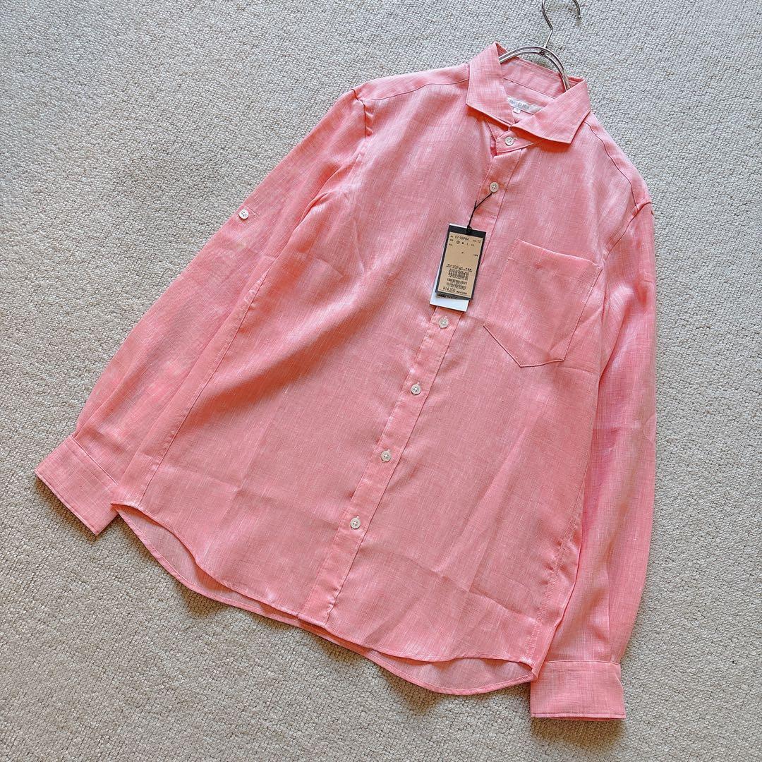 【新品タグ付き】COMME CA MEN シャンブレーリネン100 シャツ — image 2