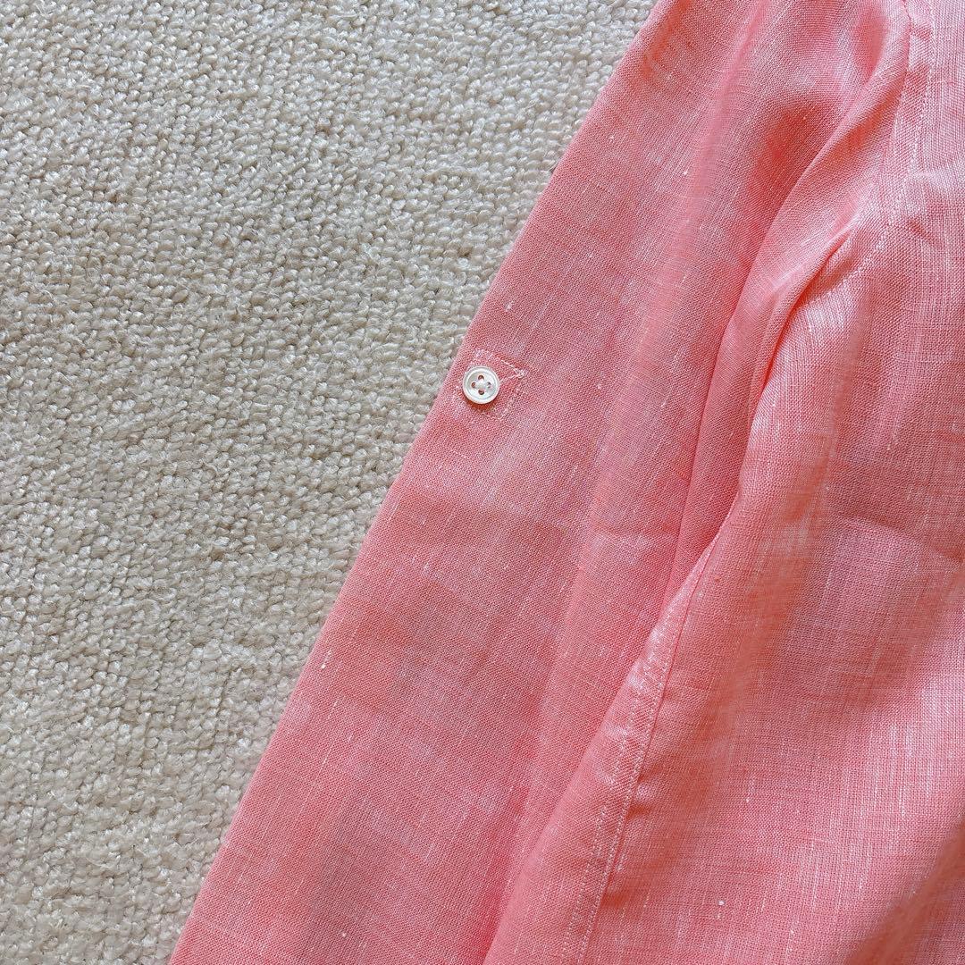 【新品タグ付き】COMME CA MEN シャンブレーリネン100 シャツ — image 5