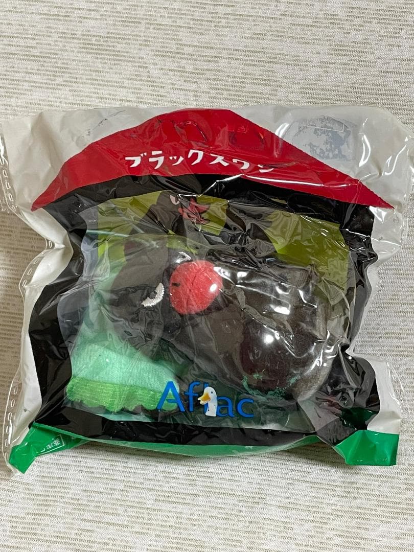 アフラック　エコバッグ　ブラックスワン　ストラップ　新品未使用　２点セット — image 2