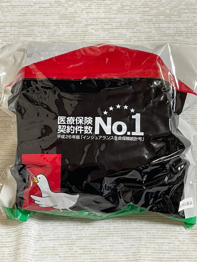 アフラック　エコバッグ　ブラックスワン　ストラップ　新品未使用　２点セット — image 4