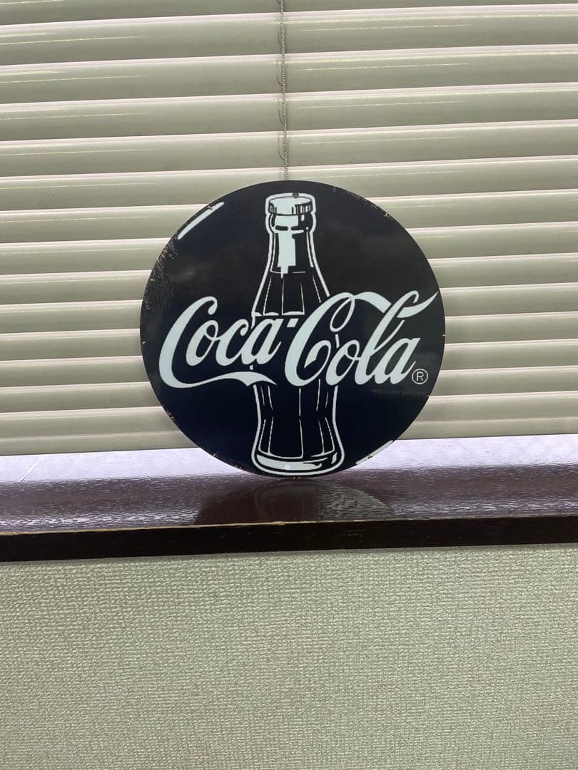 コカ・コーラ 丸型 アルミ看板 レトロ看板☆ 新品 アンティーク 懐かしい — image 3