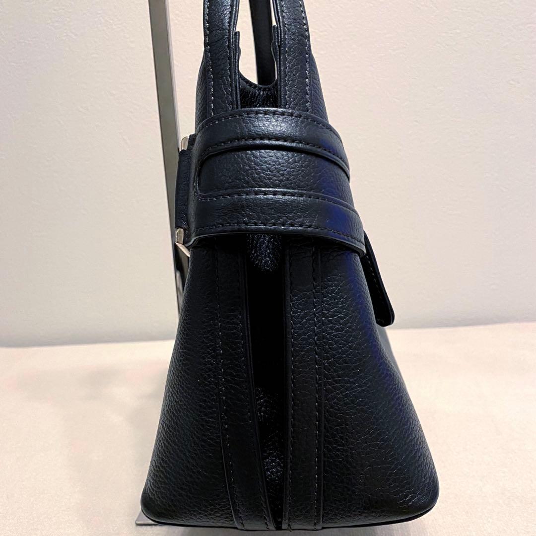 【美品】ユーバイウンガロ レザー 本革 ハンドバッグ ワンショルダーバッグ 黒 — image 4
