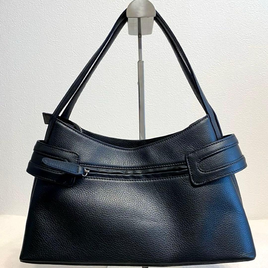 【美品】ユーバイウンガロ レザー 本革 ハンドバッグ ワンショルダーバッグ 黒 — image 5