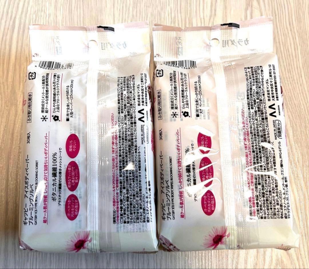 【新品】ギャツビー♡ボディペーパー 氷冷 ブルーミングソルベ 2個セット⑦ — image 2
