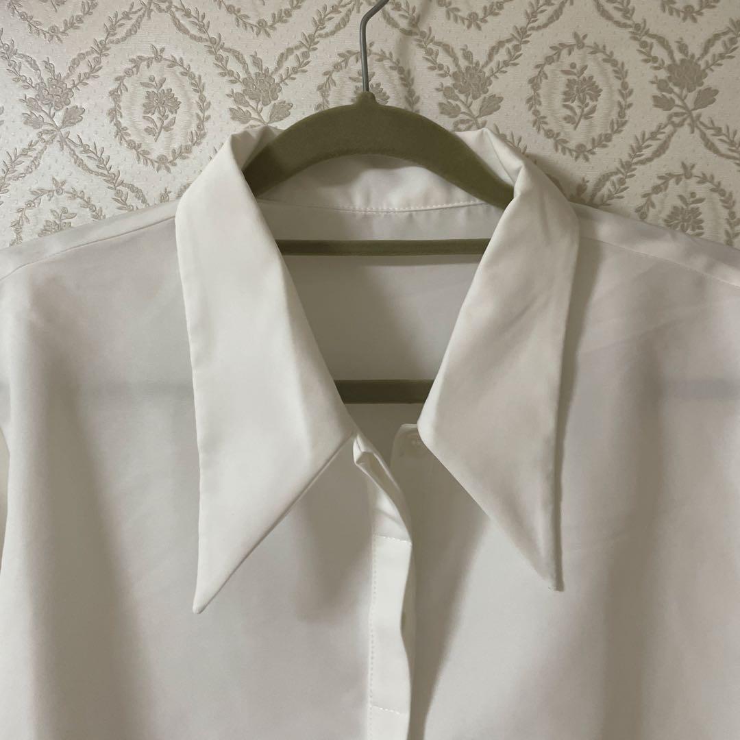 ＆.NOSTALGIA ホワイト ペプラム 長袖シャツ — image 4