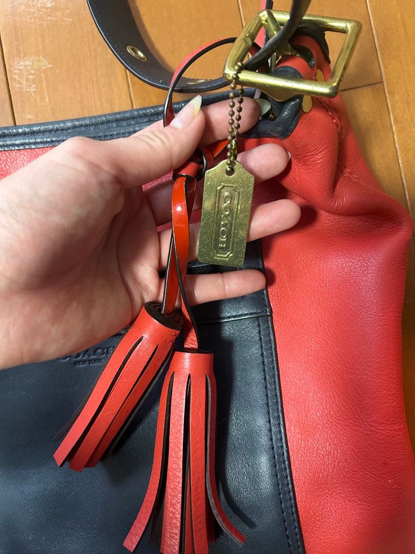 COACH ショルダーバッグ レッド/ネイビー — image 4