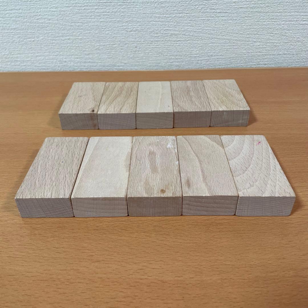木遊舎　もくゆうしゃ　木製 積み木 ブロック 10ピース 知育玩具 — image 5