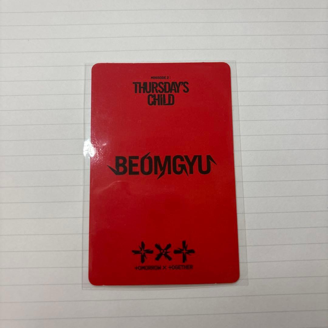 TXT BEOMGYU Thursday's Child トレカ — image 2