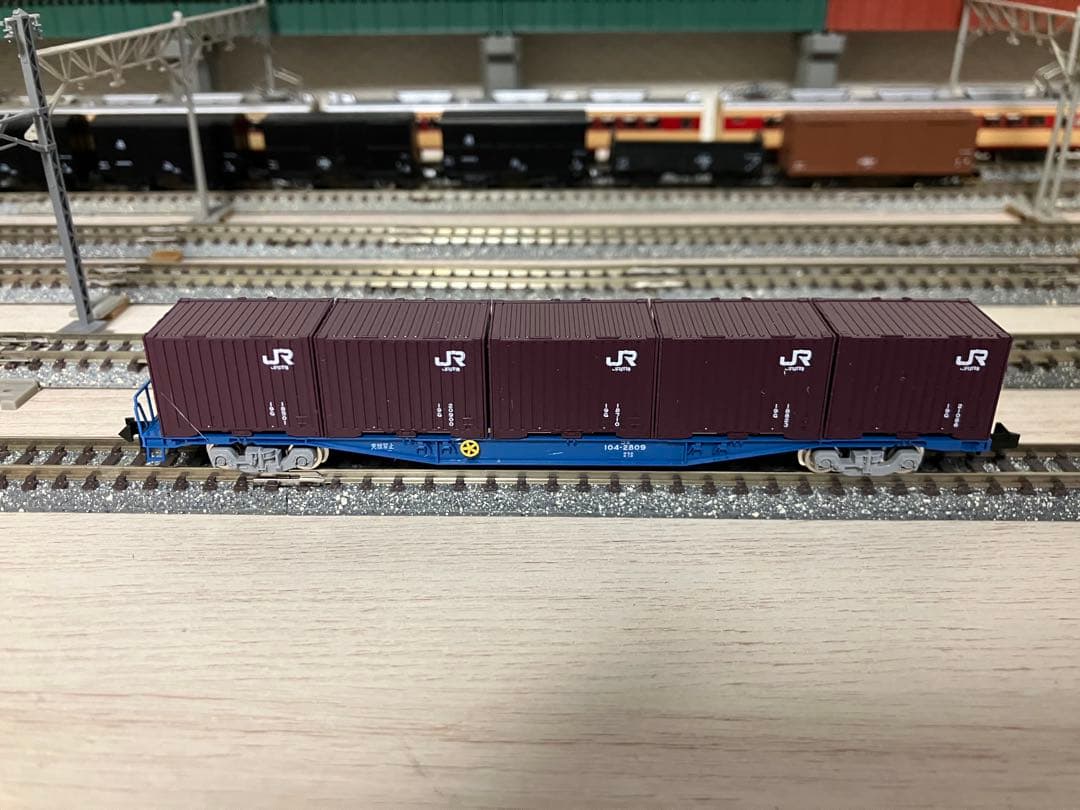 TOMIXコキ104形 KATO 19Gコンテナ積載貨車 — image 2