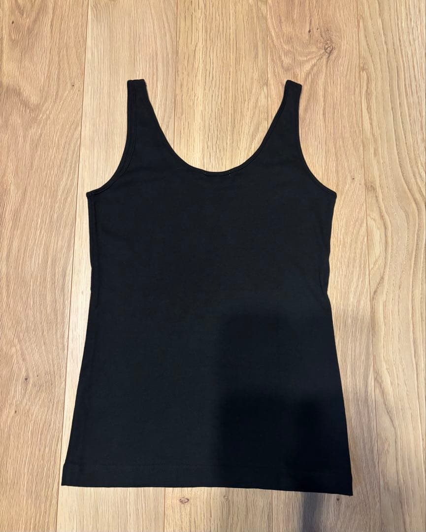 美品 LACOSTE ラコステ コットン タンクトップ 黒 42 — image 2