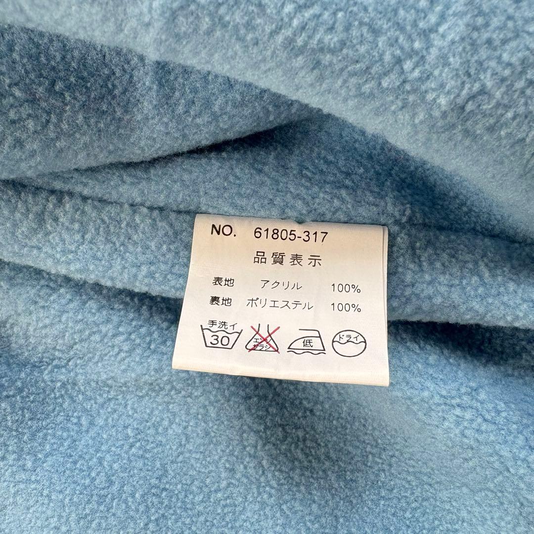 ノルディック柄 ニットジャケット フード付き 裏フリース L — image 3