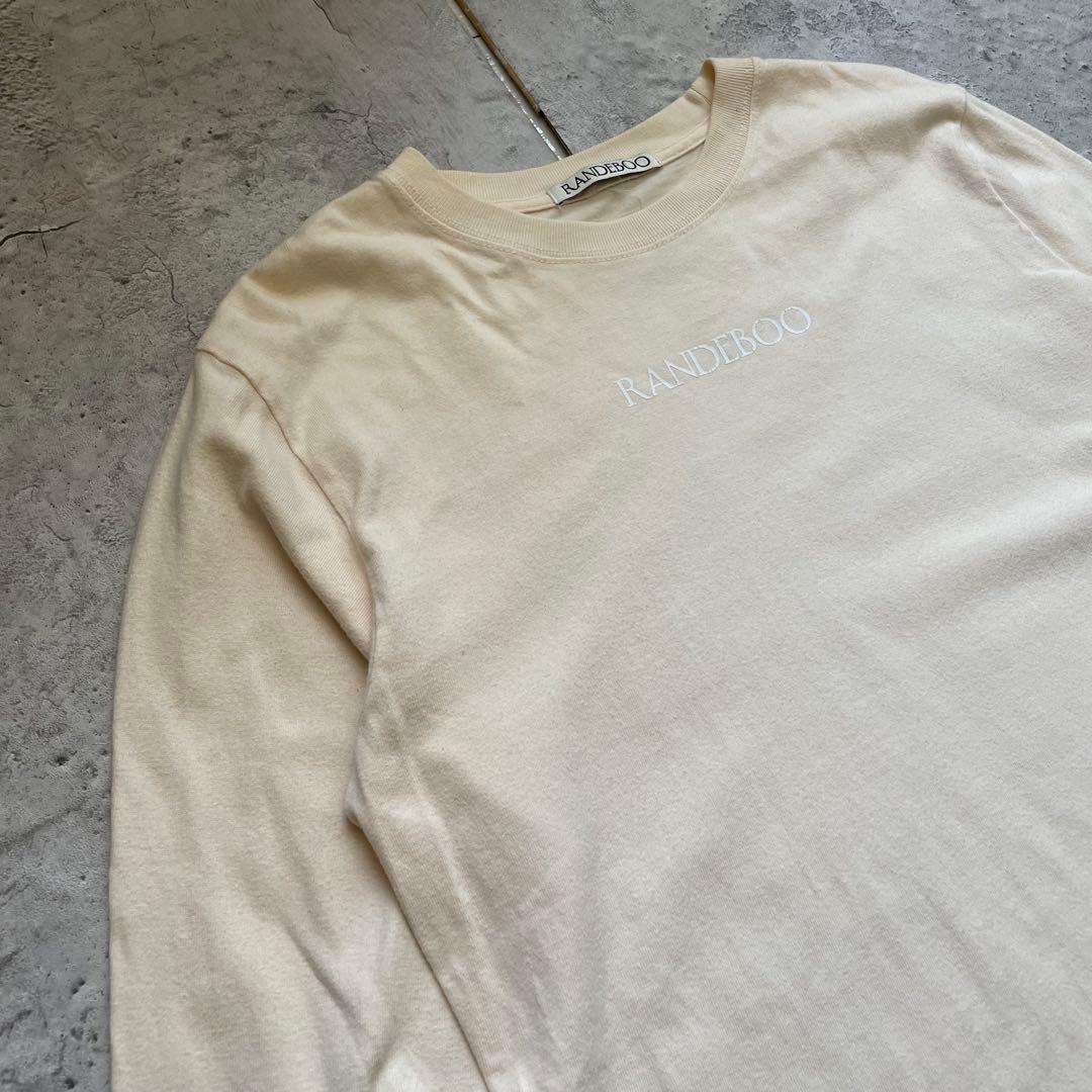RANDEBOO ランデブー ロゴ 長袖 Tシャツ ロンT アイボリー F — image 4
