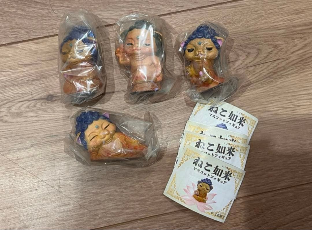 ほとけものシリーズねこ如来マスコットフィギュア弐 4種セット ガチャ — image 2