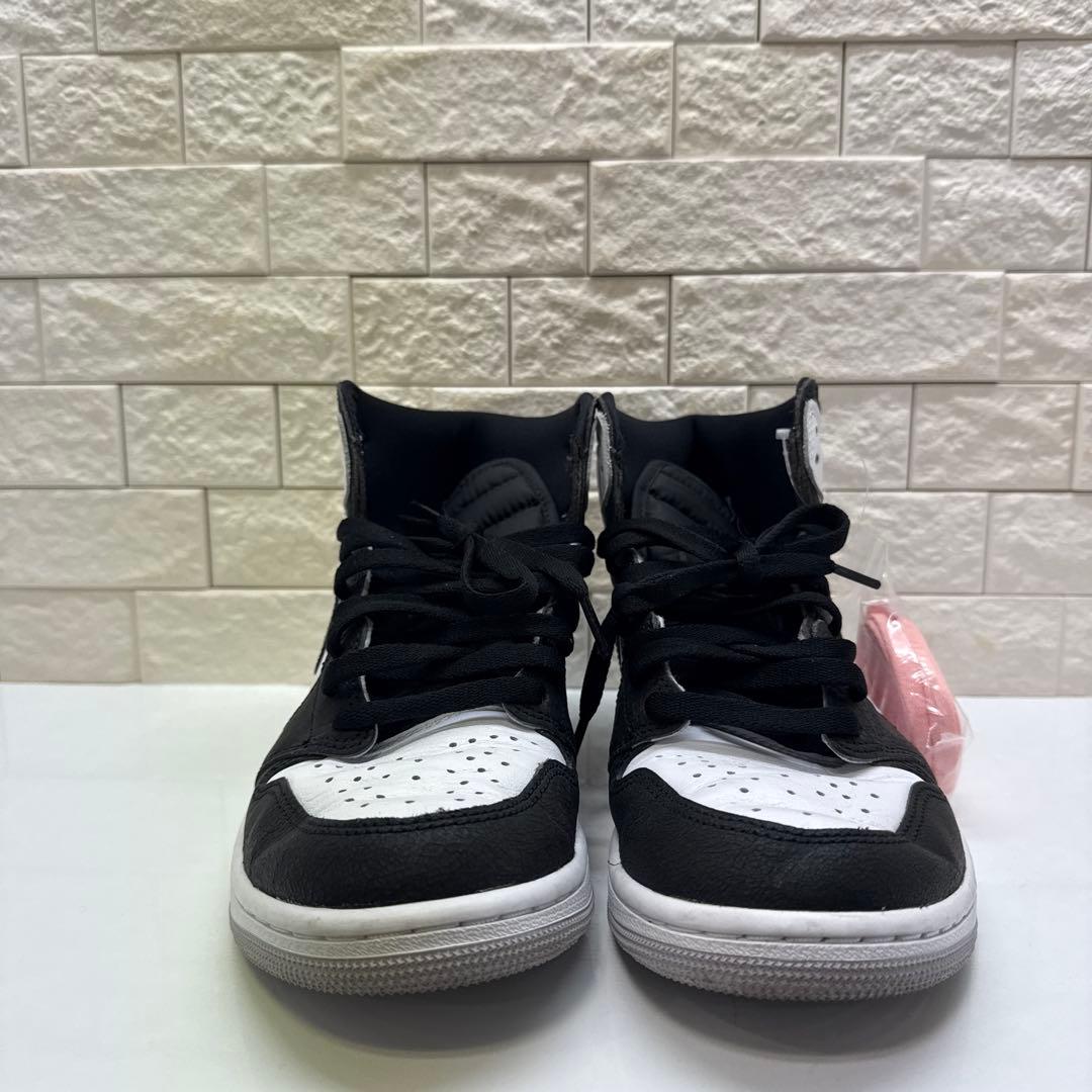 S00888 NIKE ナイキ aj1 エアジョーダン1 白黒 ストリート — image 3