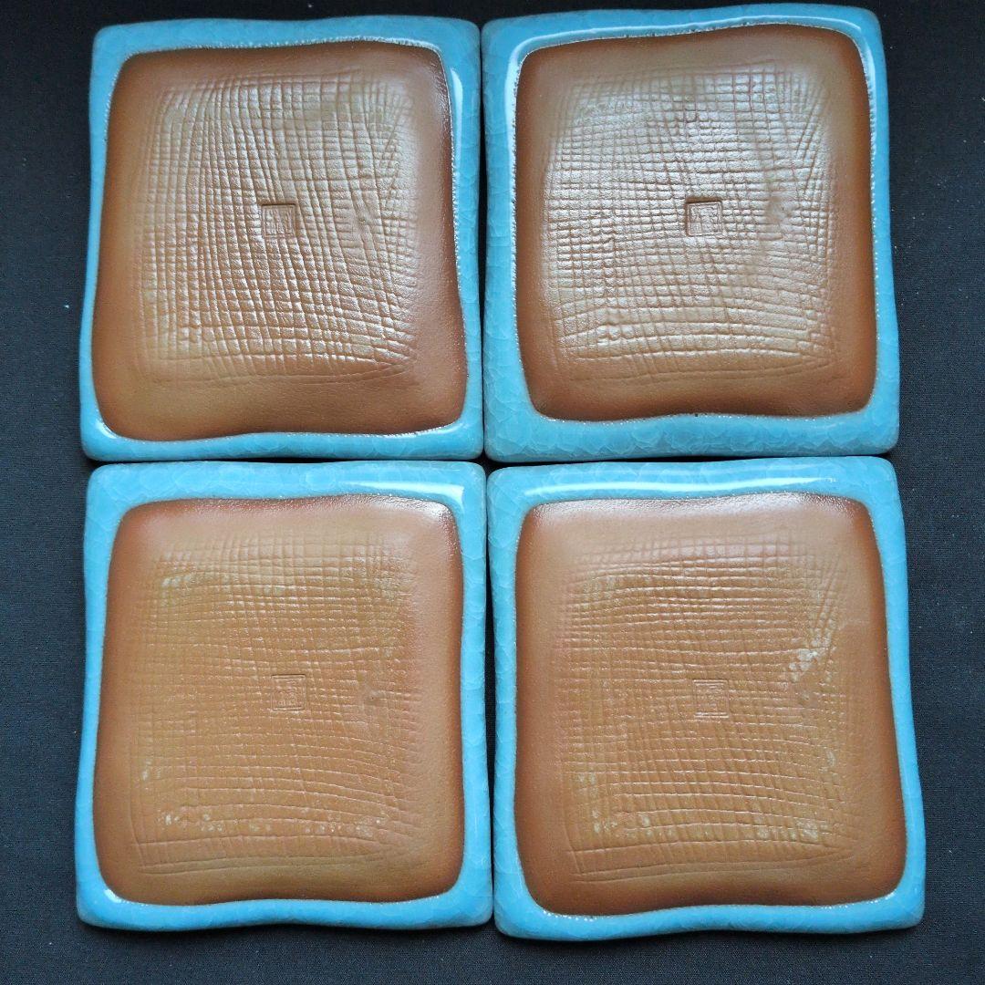 たち吉 貫入 角皿 銘々皿 4枚 ピック付き — image 5