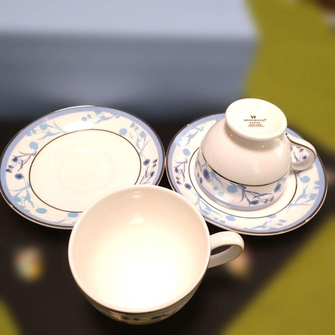 【新品未使用】WEDGWOOD ボーンチャイナ カップ＆ソーサー 2客セット — image 5