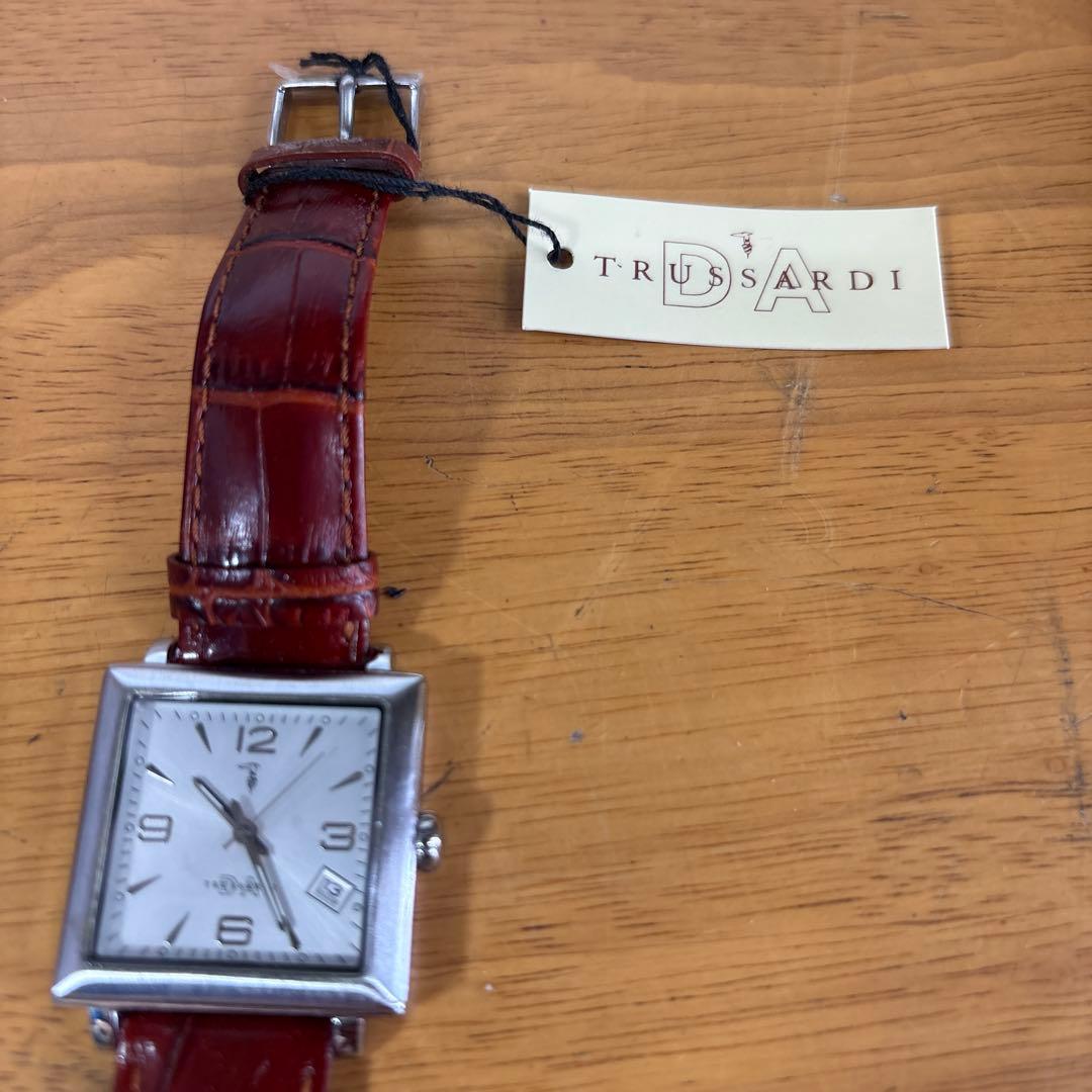TRUSSARDI 時計 茶色　レザー未使用品 — image 2
