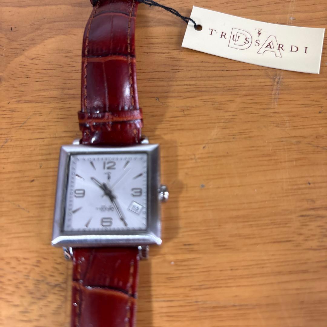 TRUSSARDI 時計 茶色　レザー未使用品 — image 3