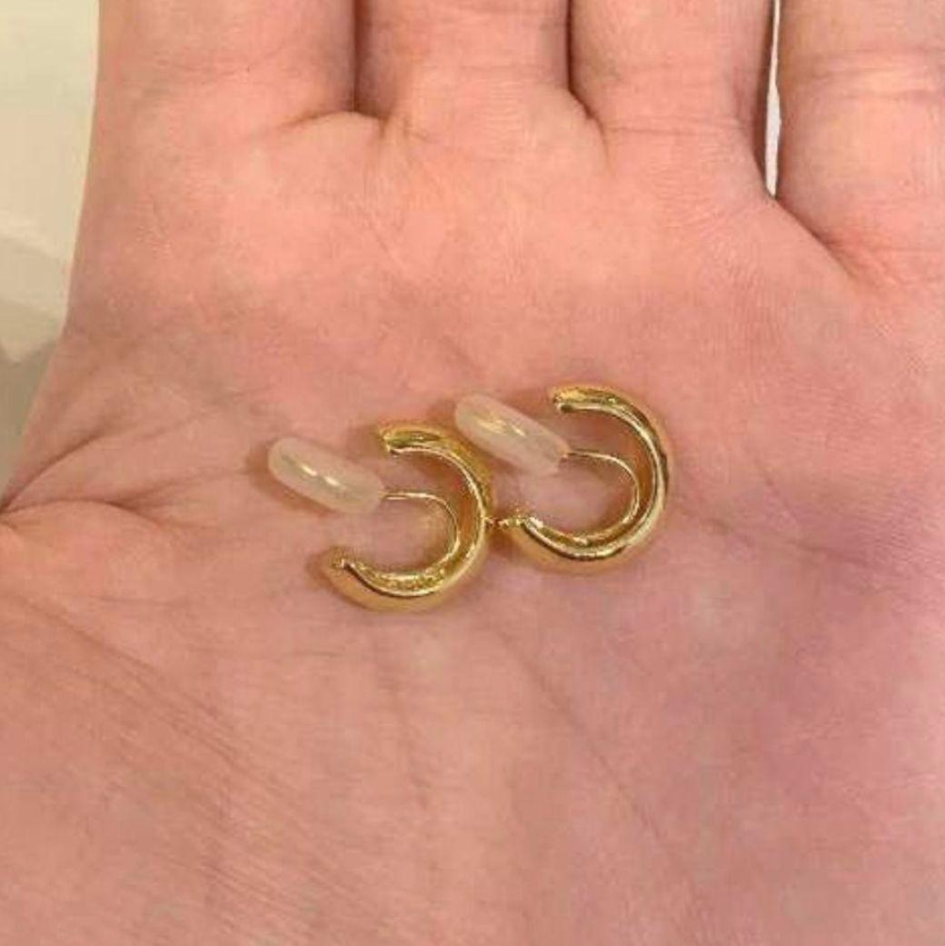 誰でも簡単 シンプル 上品 ゴールド イヤリング イヤーカフ — image 5