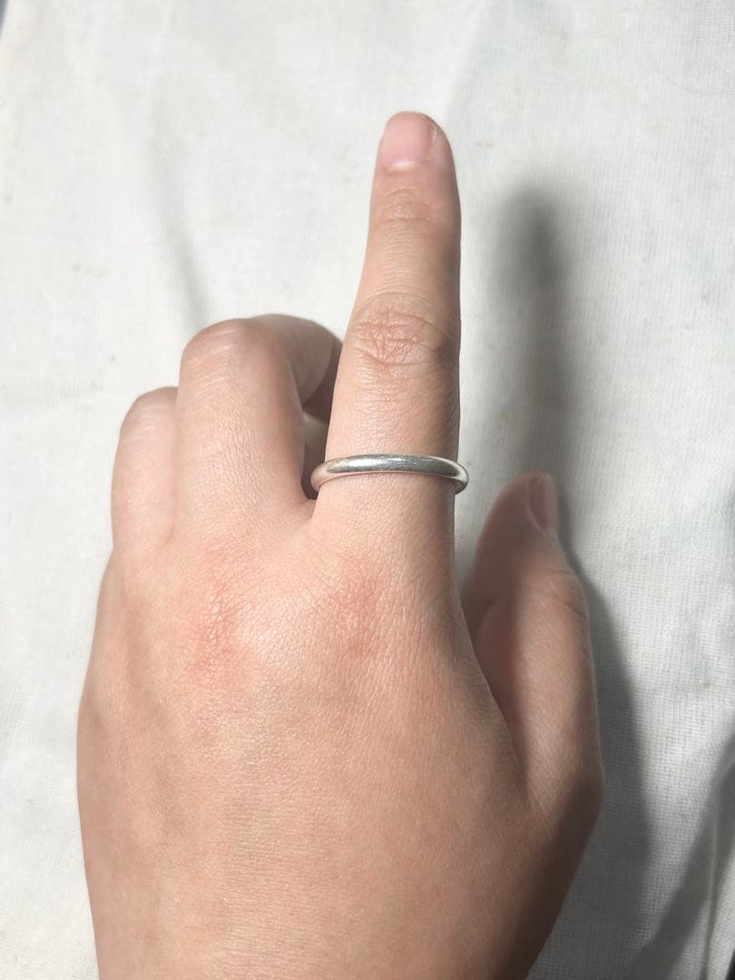カレン甲丸ラウンドKarensilverシルバー29号純銀指輪マリッジリングrく — image 2