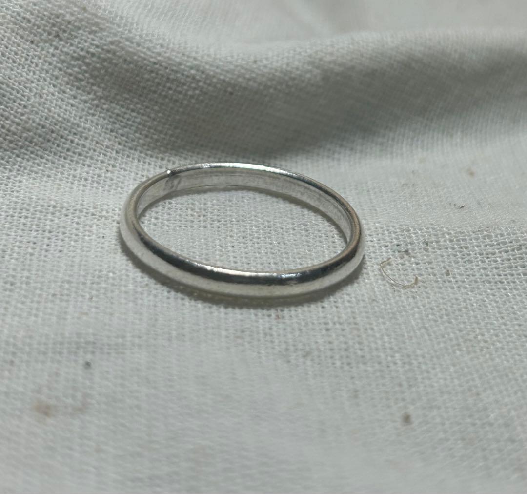 カレン甲丸ラウンドKarensilverシルバー29号純銀指輪マリッジリングrく — image 4